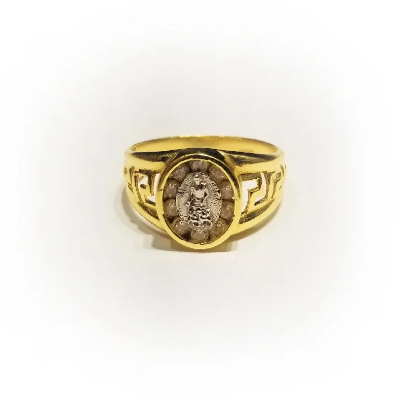 Customizable Family Birthstone Ring Set-Saint Lazarus Greek Ring (14K)