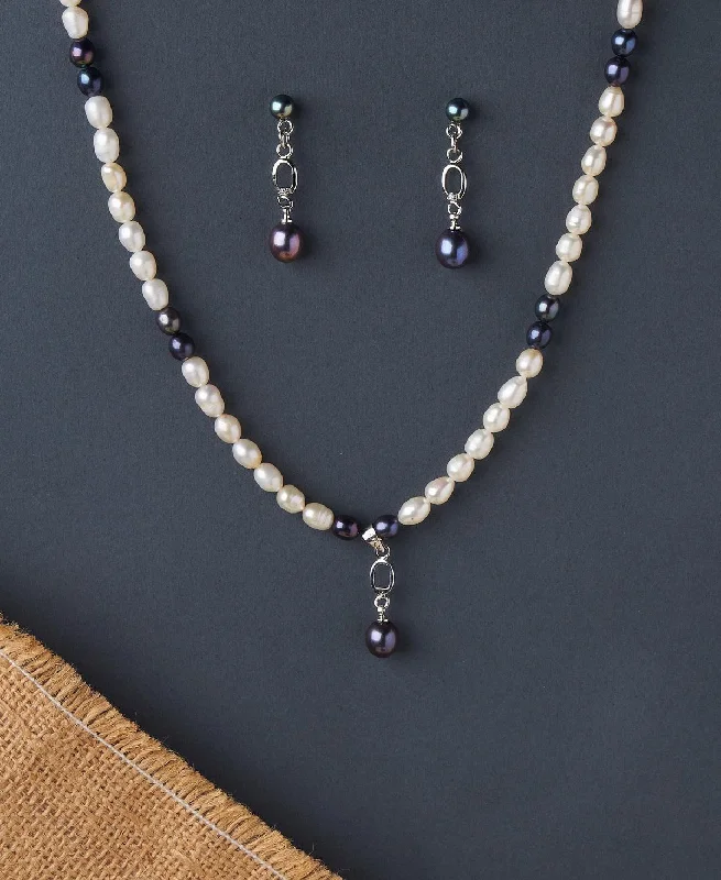 Classic Ruby Necklace for Weddings-Elegant Pearl Necklace Set