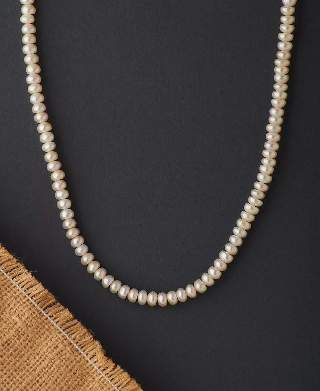 Sparkling Diamond Necklace for Bridesmaids-Elegant Real Pearl Necklace