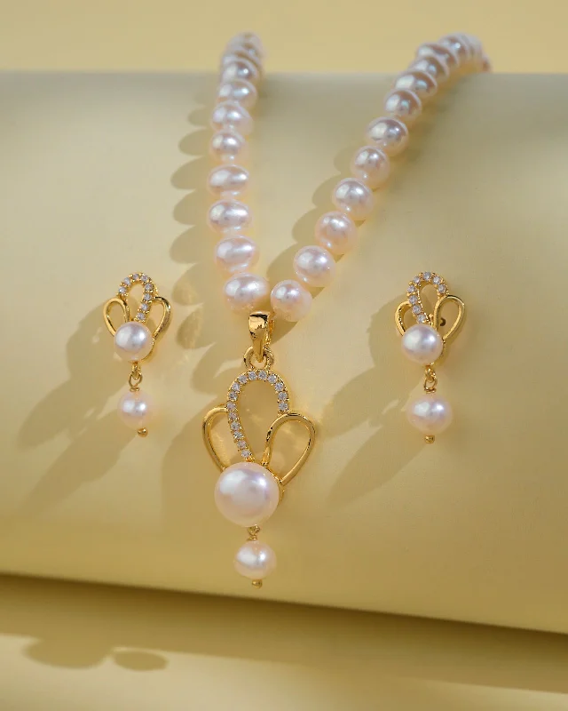 Elegant Gold Necklace for Formal Events-Elegant Pearl Necklace Sets