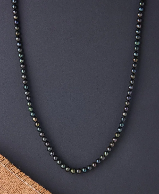 Trendy Beaded Necklace for Summer-Elegant 1 line Pearl Necklace