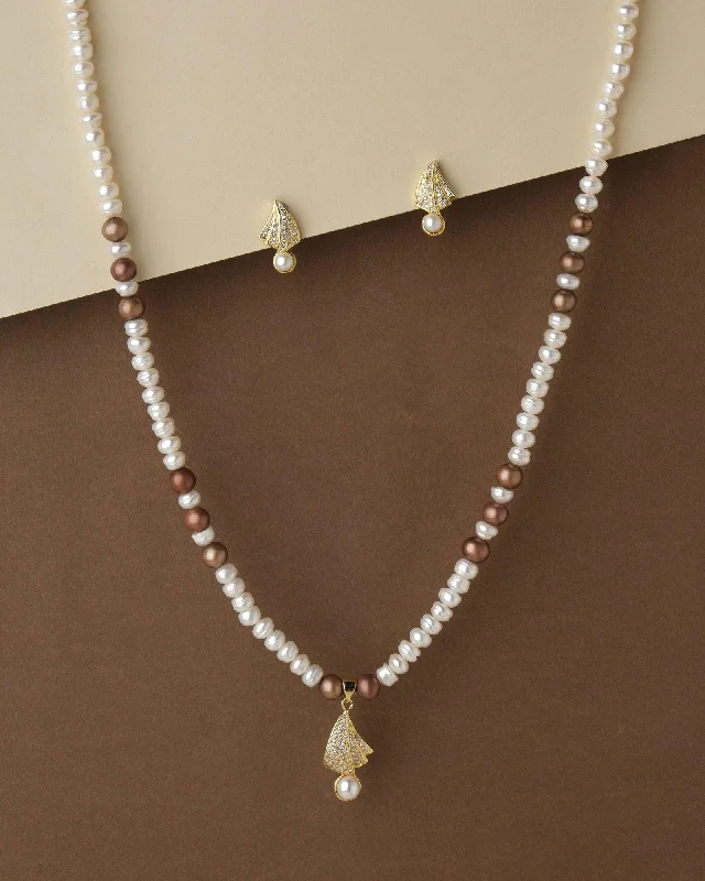 Vintage Pearl Necklace for Weddings-Elegant Pearl Necklace Set