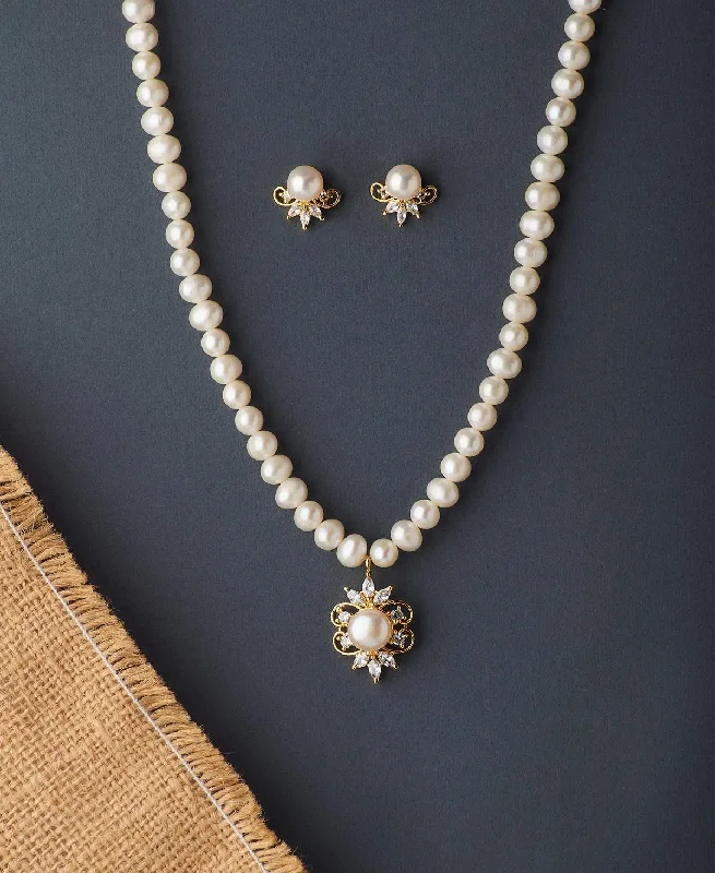 Handmade Pearl Necklace for Special Occasions-Elegant Real Pearl Necklace Set