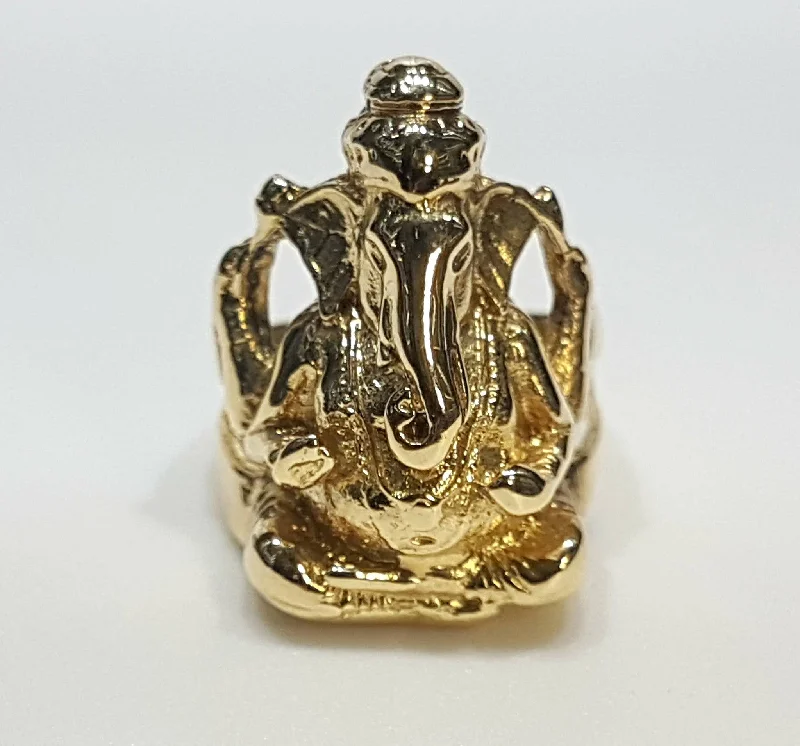 Personalized Stackable Rings for Daily Wear-Ganesha Ring